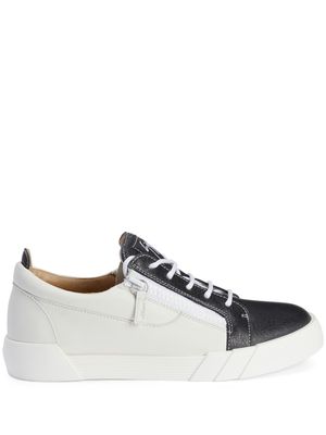 Giuseppe Zanotti zip-up leather sneakers - MULTICOLOR