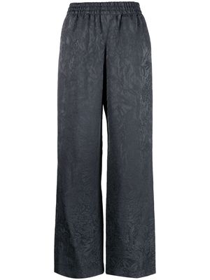 Golden Goose jacquard wide-leg trousers - Blue